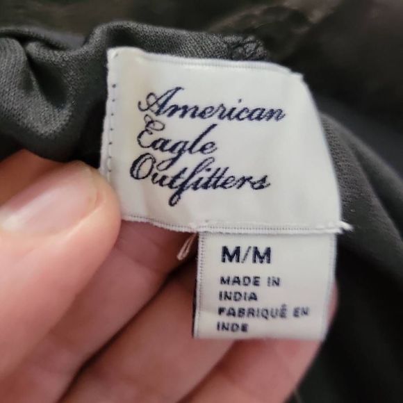 NWT American Eagle AEO Layered Tiered Lace Black Mini Skirt Size Medium - Picture 5 of 7